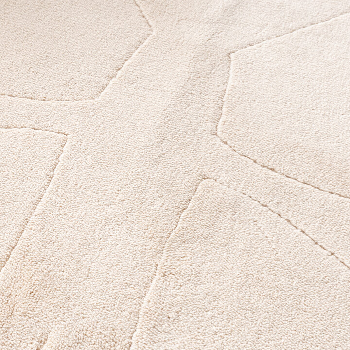 Kinderteppich Waschbar - Coco Schmetterling Beige