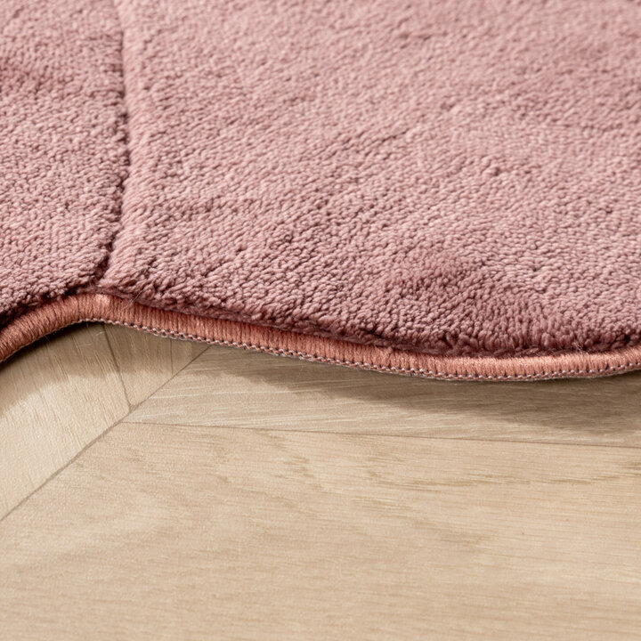 Kinderteppich Waschbar - Coco Blume Dunkelrosa