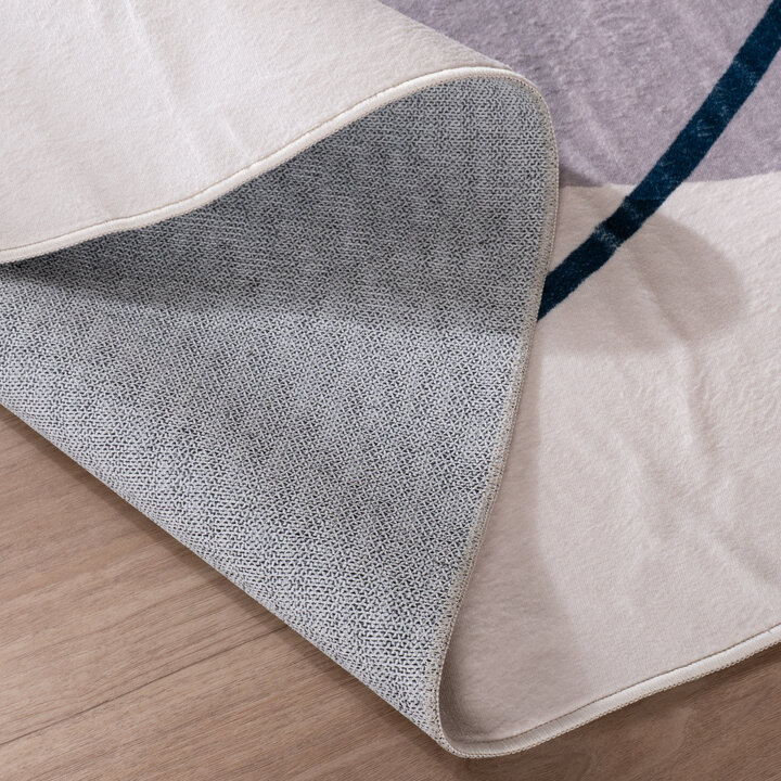 Teppich Organisch - Elyra Grau Blau