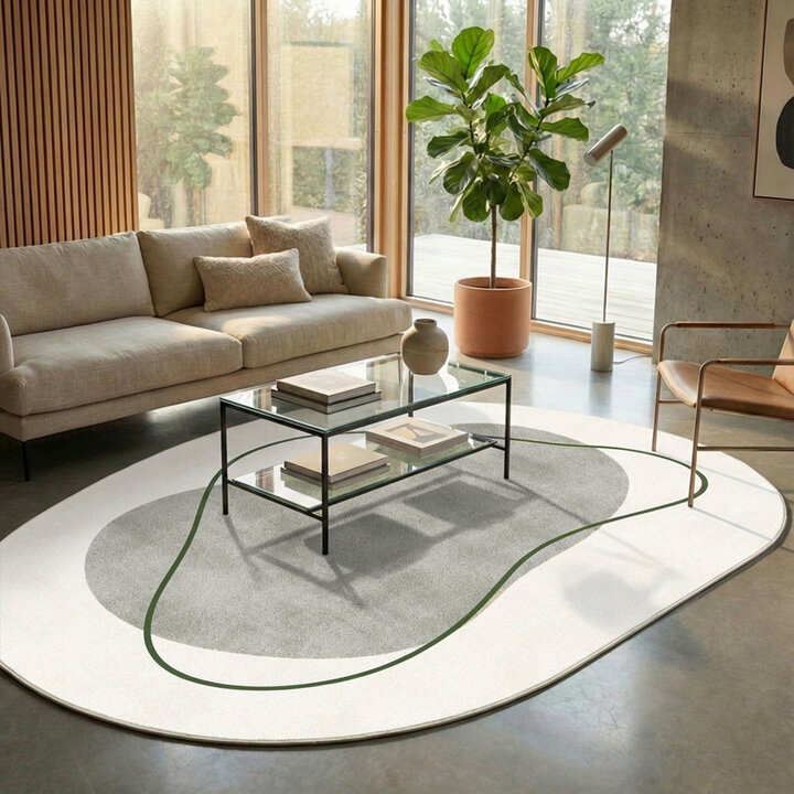 Teppich Organisch - Elyra Beige Grün