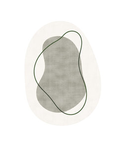 Teppich Organisch - Elyra Beige Grün