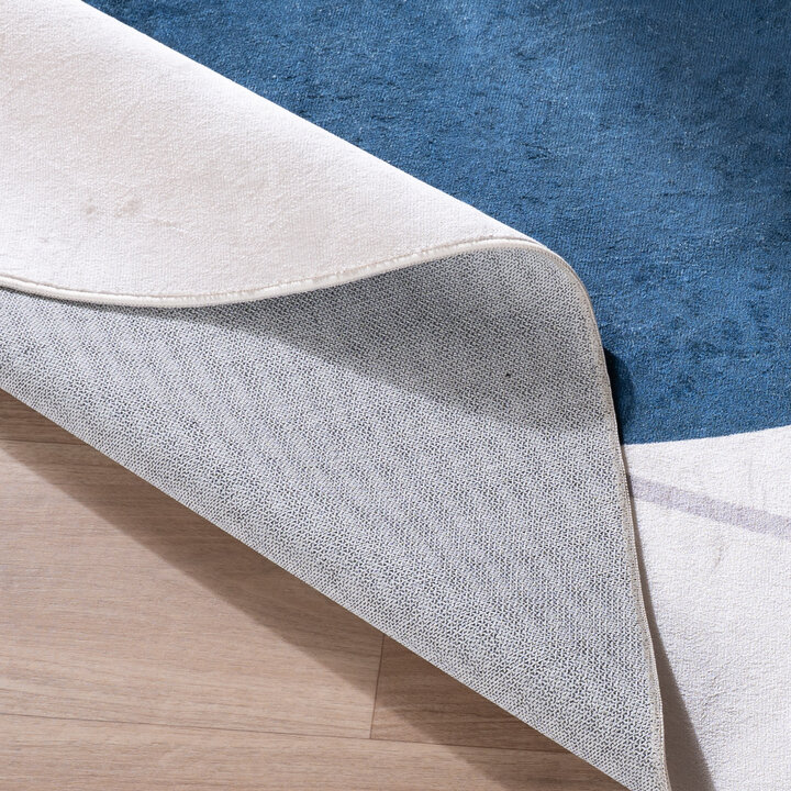 Teppich Organisch - Elyra Blau Grau