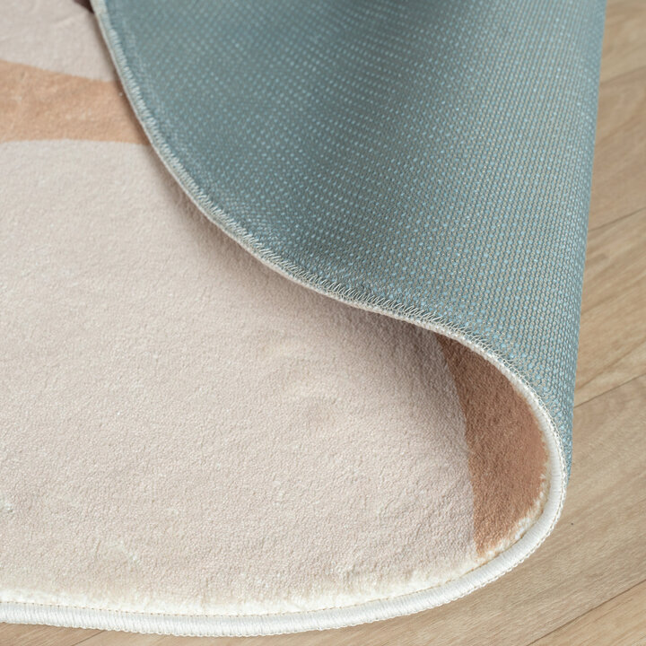 Waschbarer Spielteppich Rund - Sammy Tiger Beige