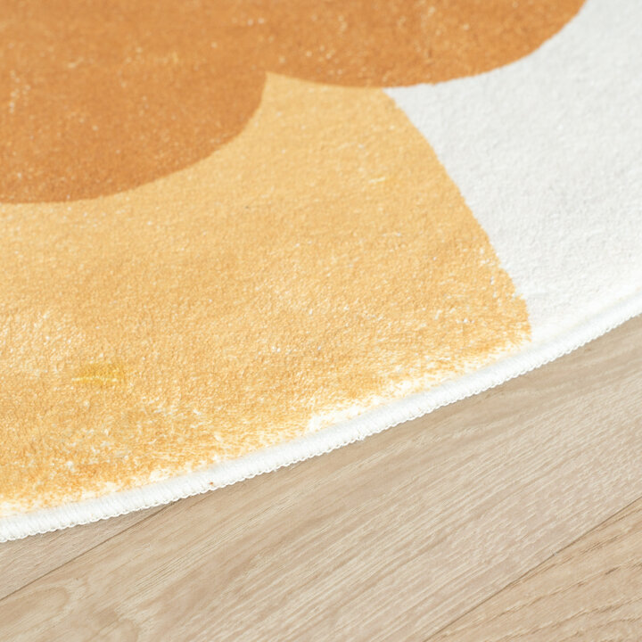 Waschbarer Spielteppich Rund - Sammy Lion Braun