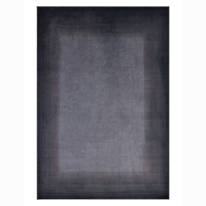 Moderner Teppich - Clarke Border Anthrazit 