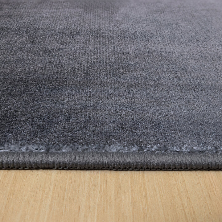 Moderner Teppich - Clarke Border Anthrazit 