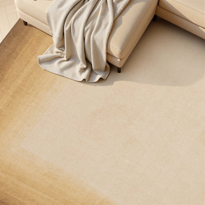 Moderner Teppich - Clarke Border Gelb