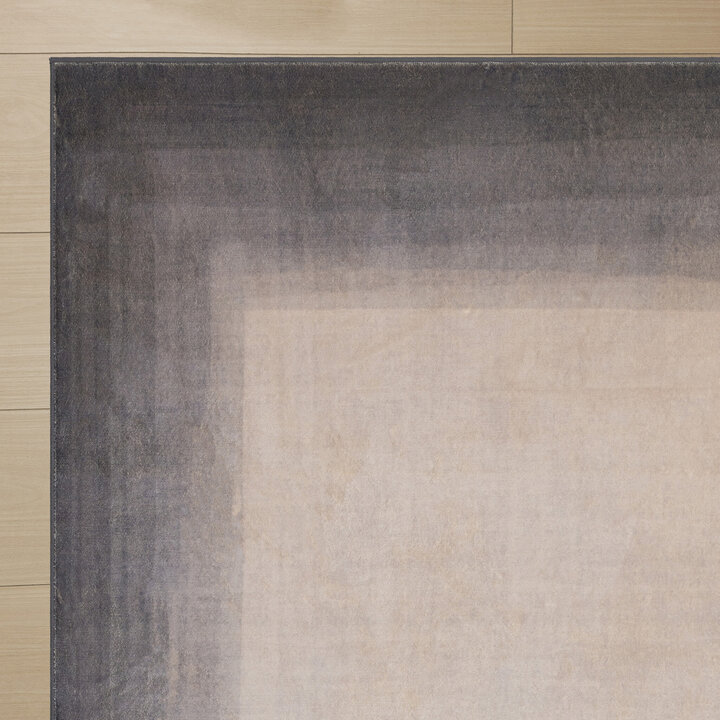 Moderner Teppich - Clarke Border Grau