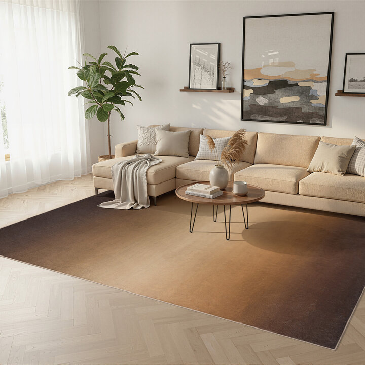 Moderner Teppich - Clarke Fade Braun