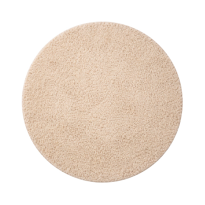 Flauschiger Teppich Rund - Bobby Beige