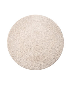 Flauschiger Teppich Rund - Bobby Creme