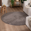 Flauschiger Teppich Rund - Bobby Grau - thumbnail