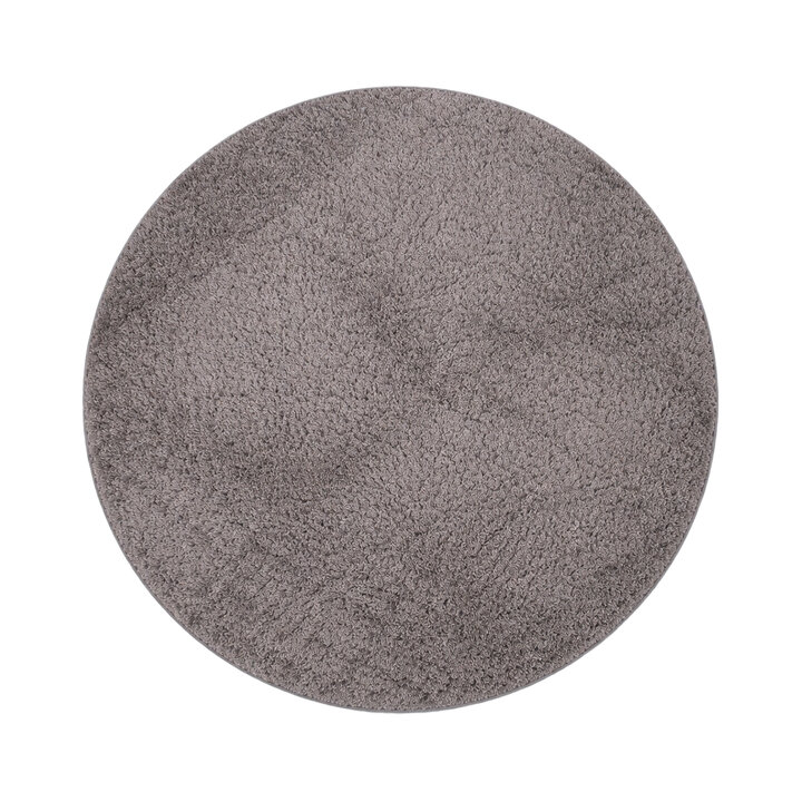 Flauschiger Teppich Rund - Bobby Grau