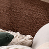 Flauschiger Teppich Rund - Bobby Dunkelbraun - thumbnail 2