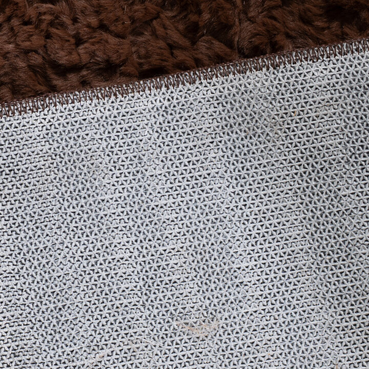 Flauschiger Teppich Rund - Bobby Dunkelbraun