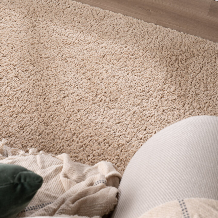 Flauschiger Teppich - Bobby Beige