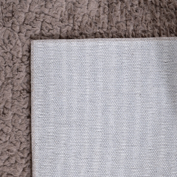 Flauschiger Teppich - Bobby Grau