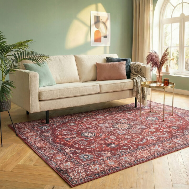 Teppich Vintage - Imagine Medaillon Rot