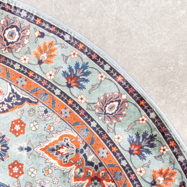 Teppich Vintage Rund - Imagine Oriental Grün