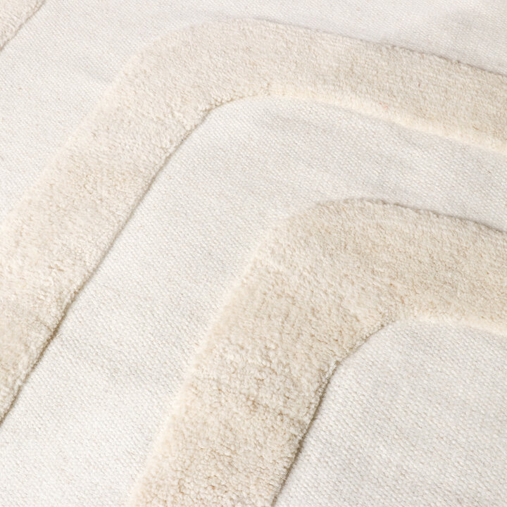 Wollteppich - Judith Lines Creme