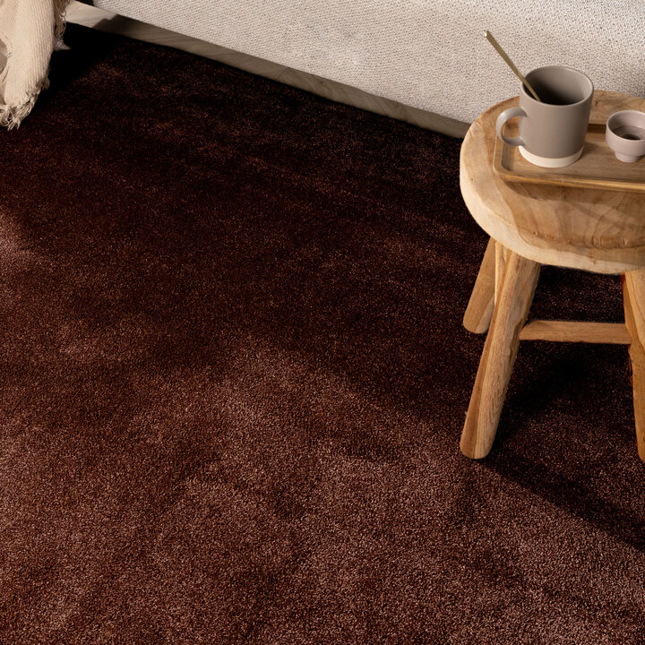 Waschbarer Teppich - Clean Dunkelbraun