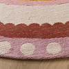 Baumwollteppich Rund - Nola Border Rosa - thumbnail 5