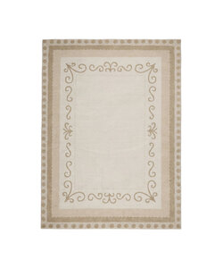 Baumwollteppich - Nola Border Creme
