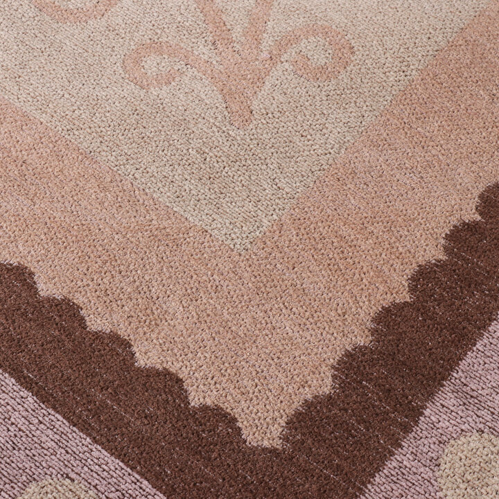 Baumwollteppich - Nola Border Beige