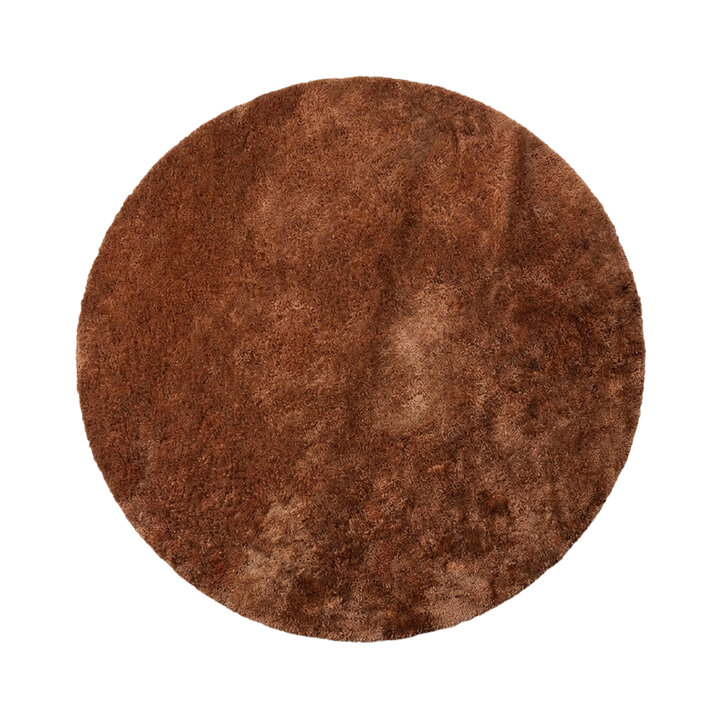 Waschbarer Teppich Rund - Clean Rost