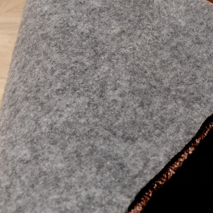 Waschbarer Teppich Rund - Clean Dunkelbraun