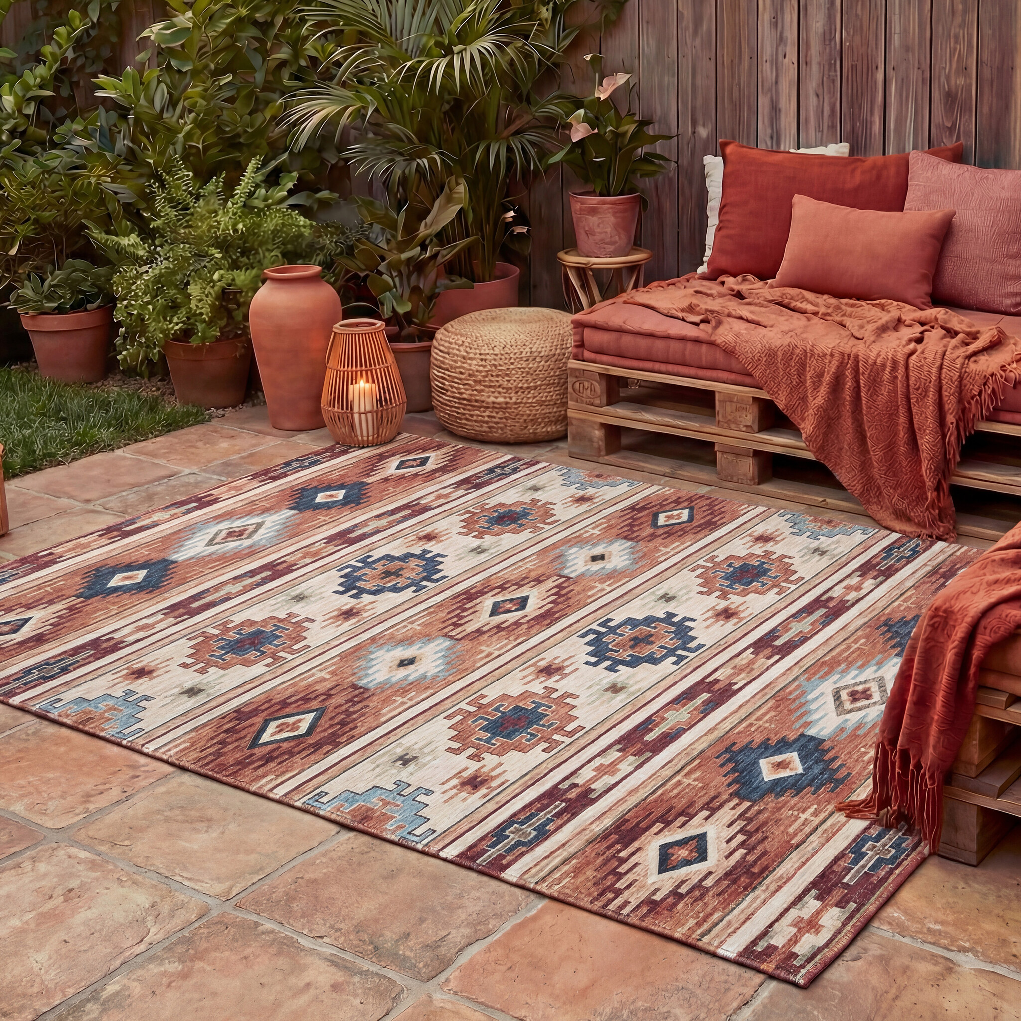 Kelim Outdoor Teppich - Lira Maya