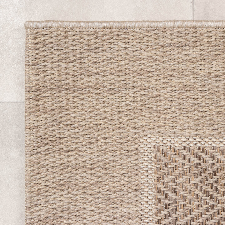 In- & Outdoor Jute Teppich - Fora Edge Natural