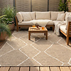 In- & Outdoor Jute Teppich - Fora Lines Natural - thumbnail