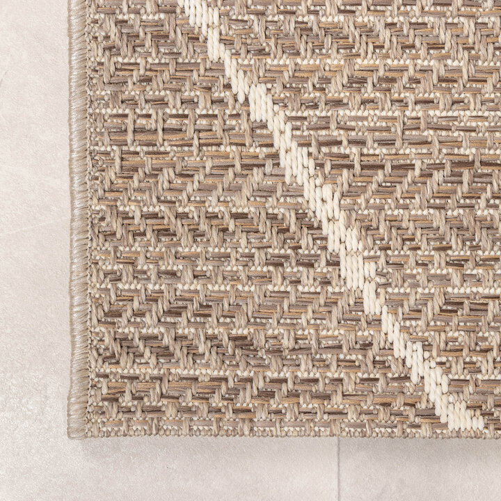 In- & Outdoor Jute Teppich - Fora Lines Natural