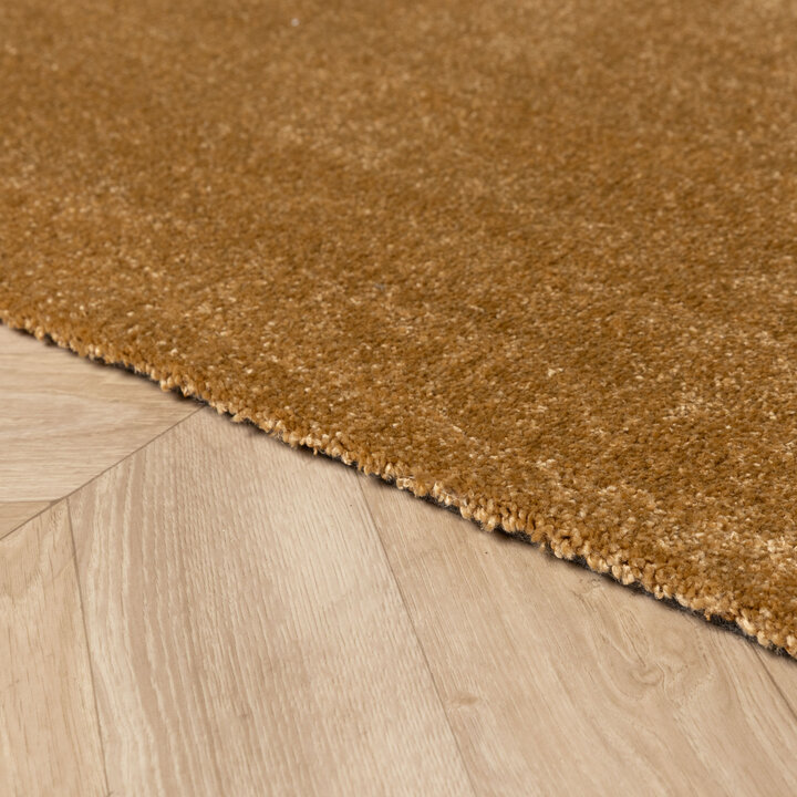 Waschbarer Teppich Rund - Clean Gold