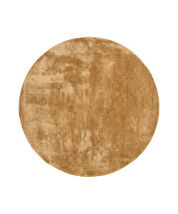 Waschbarer Teppich Rund - Clean Gold
