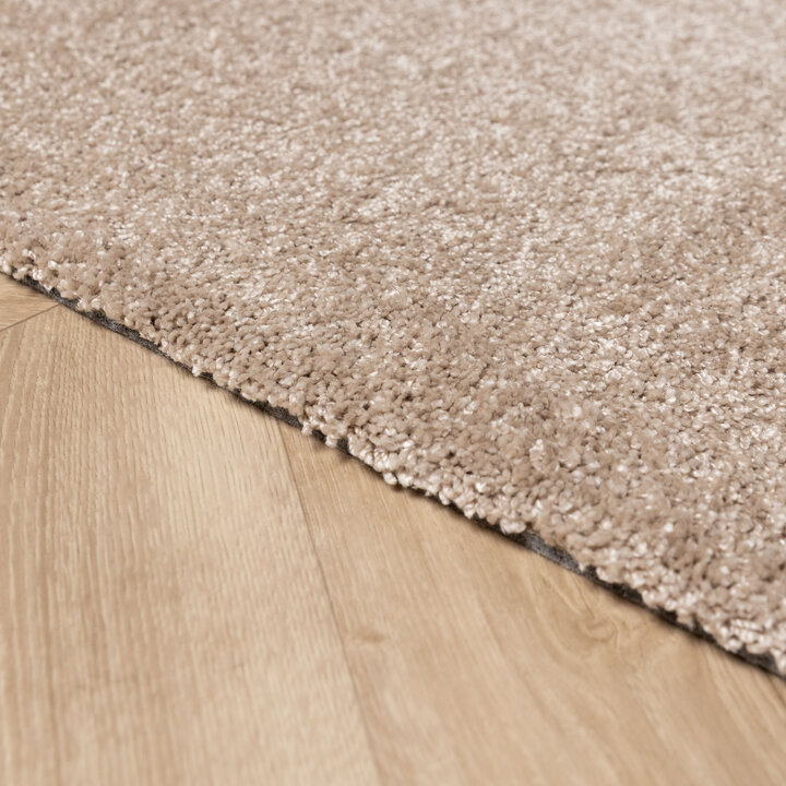 Waschbarer Teppich Rund - Clean Beige