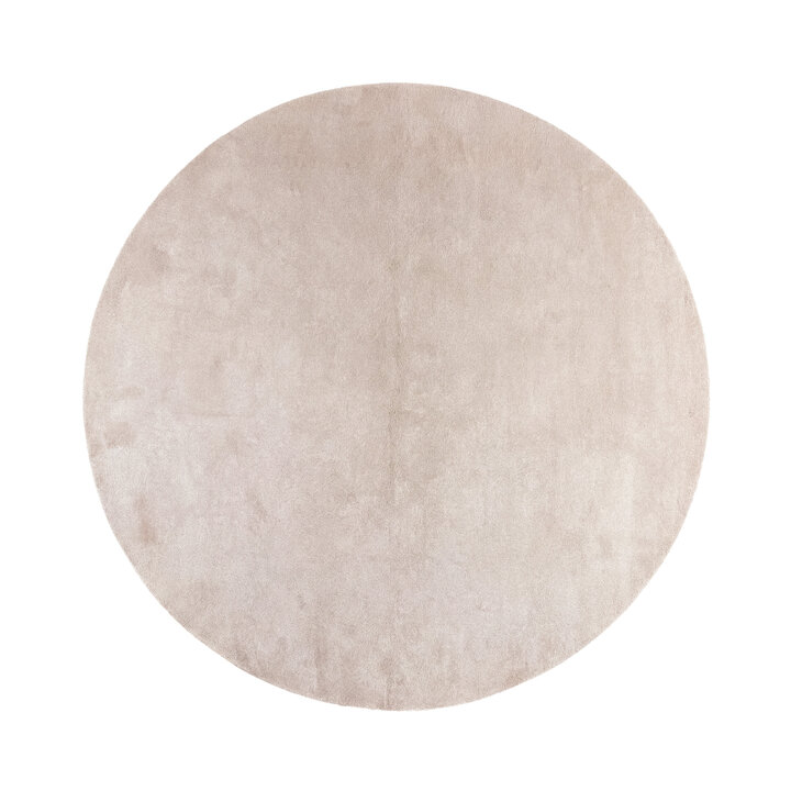 Waschbarer Teppich Rund - Clean Beige