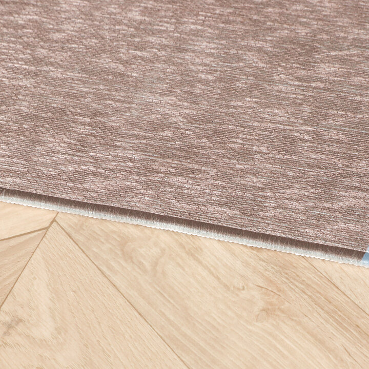 Geometrischer Teppich - Swing Circles Blau Braun