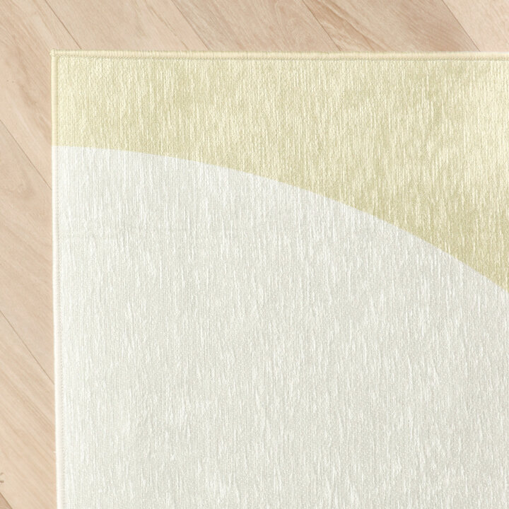 Geometrischer Teppich - Swing Shapes Blau Grün 