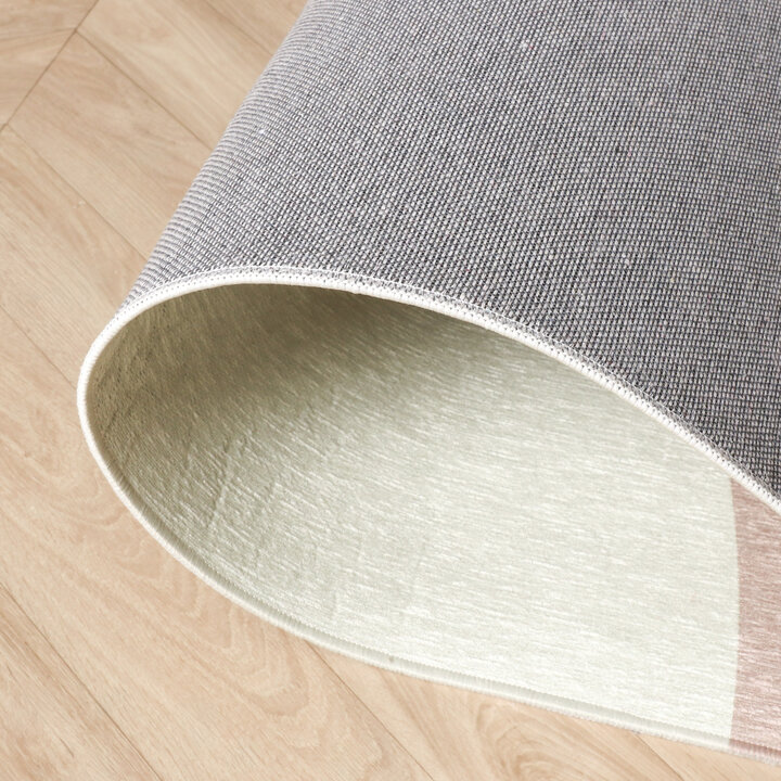 Geometrischer Teppich - Swing Shapes Blau Rosa 