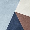 Geometrischer Teppich - Swing Shapes Blau Braun - thumbnail 3