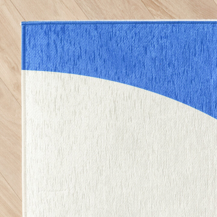 Geometrischer Teppich - Swing Shapes Blau