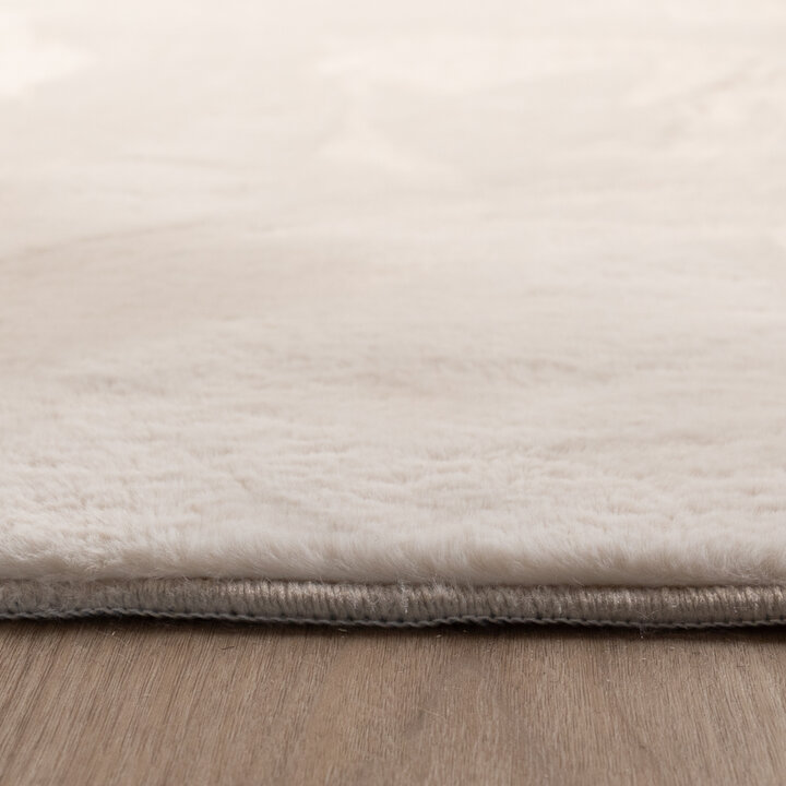 Flauschiger Teppich Quadratisch - Cozy Creme