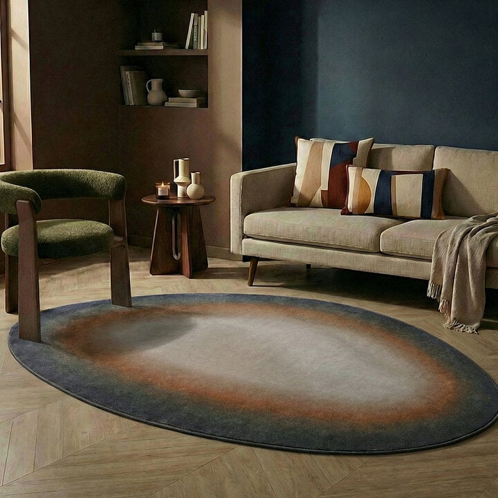 Teppich Organisch - Mellow Blau Terra