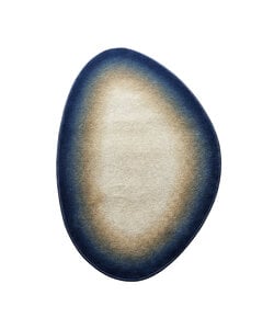 Teppich Organisch - Mellow Blau Gelb