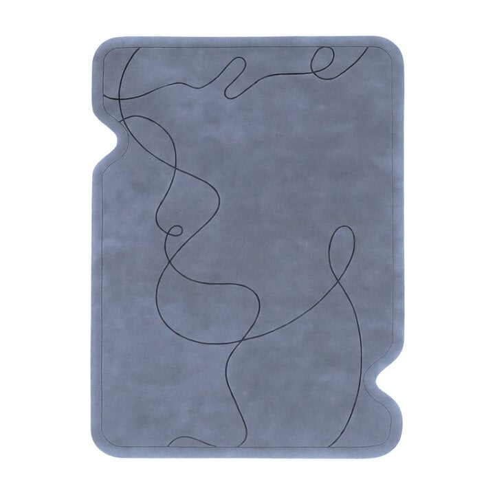 Teppich Organisch - Elodie Blau