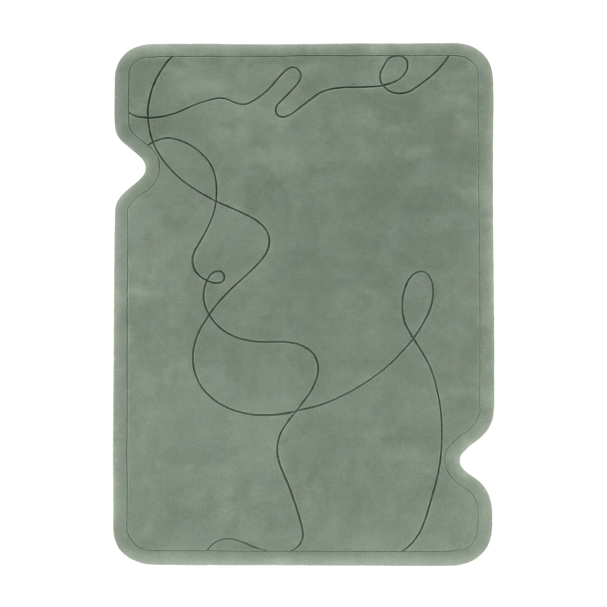 Teppich Organisch - Elodie Grün - sfeer