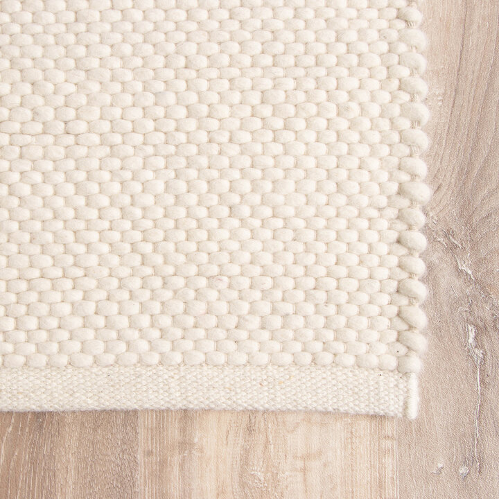 Wollteppich Quadratisch - Feline Weiß