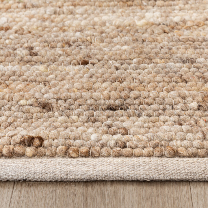 Wollteppich Quadratisch - Feline Taupe Meliert